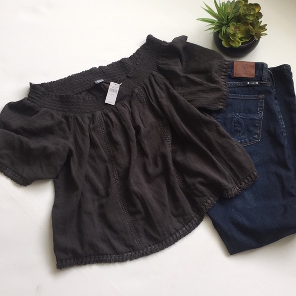 aerie Tops - Aerie Off Shoulder Boho Top